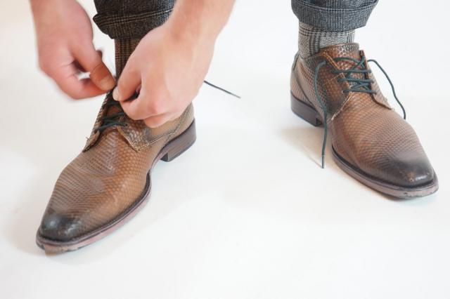 Men's Socks Classic Bamboo 3 pairs beige blocked | La Pera Socks