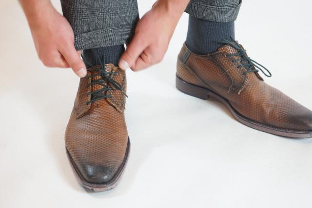 Men's Socks Classic Bamboo 3 pairs grey blocked | La Pera Socks