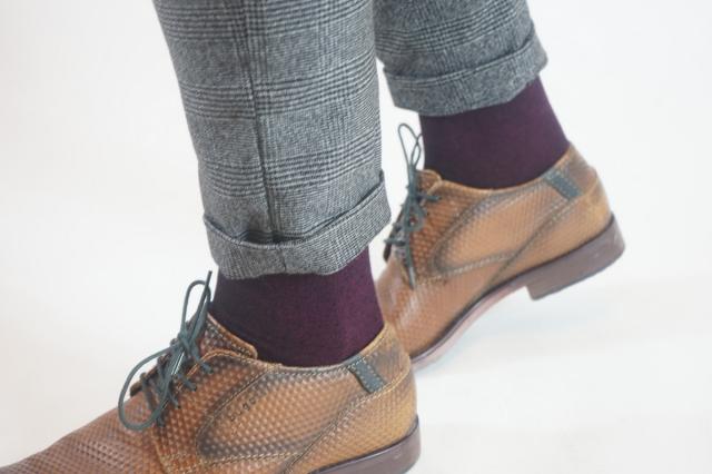 Men's Socks Classic Bamboo 3 pairs aubergine | La Pera Socks