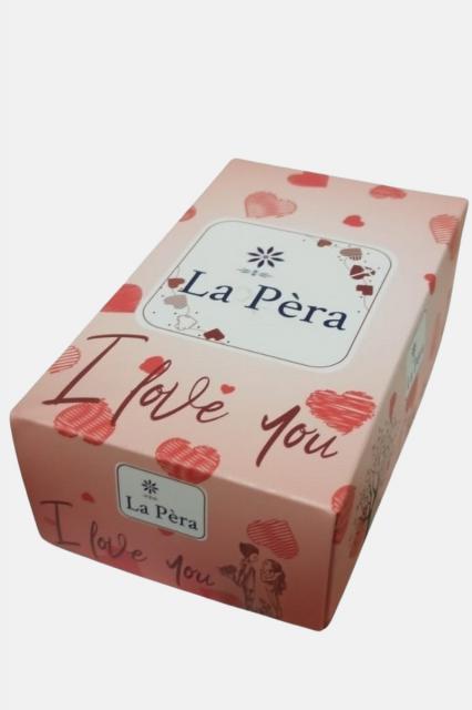 Woman socks in a gift box - 3 pair Love | La Pera Socks