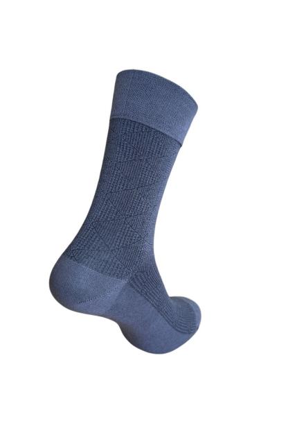 Men's Socks Classic Bamboo 3 pairs grey blocked | La Pera Socks
