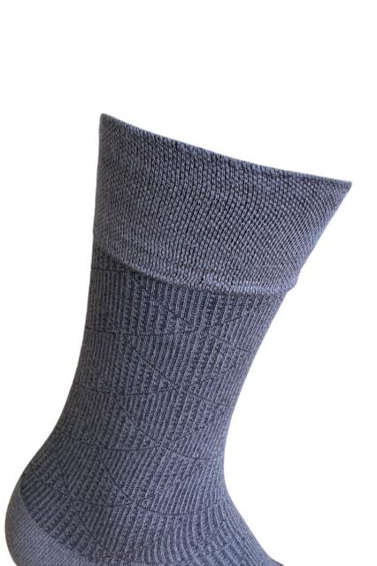Men's Socks Classic Bamboo 3 pairs grey blocked | La Pera Socks