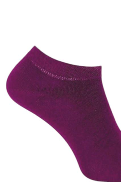 Sneaker Socks Dames Bamboo 4 pairs purple - cream | La Pera Socks