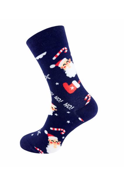 La Pèra Christmas socks blue - red | La Pera Socks