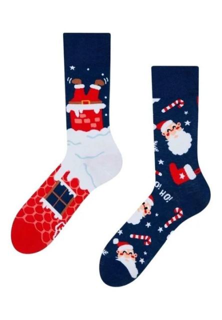 La Pèra Christmas socks blue - red | La Pera Socks