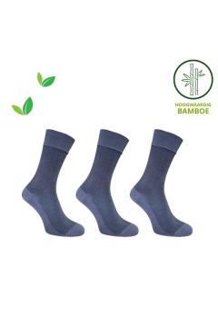 Men's Socks Classic Bamboo 3 pairs grey blocked