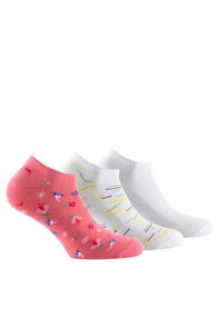  woman Cotton Socks Joyful Spring Low-Cut Socks – Candy Bloom Trio